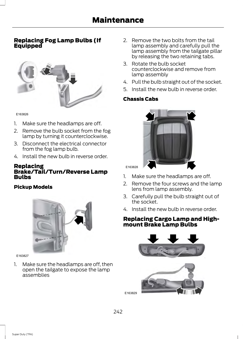 Maintenance | FORD 2014 F-550 v.3 User Manual | Page 245 / 460