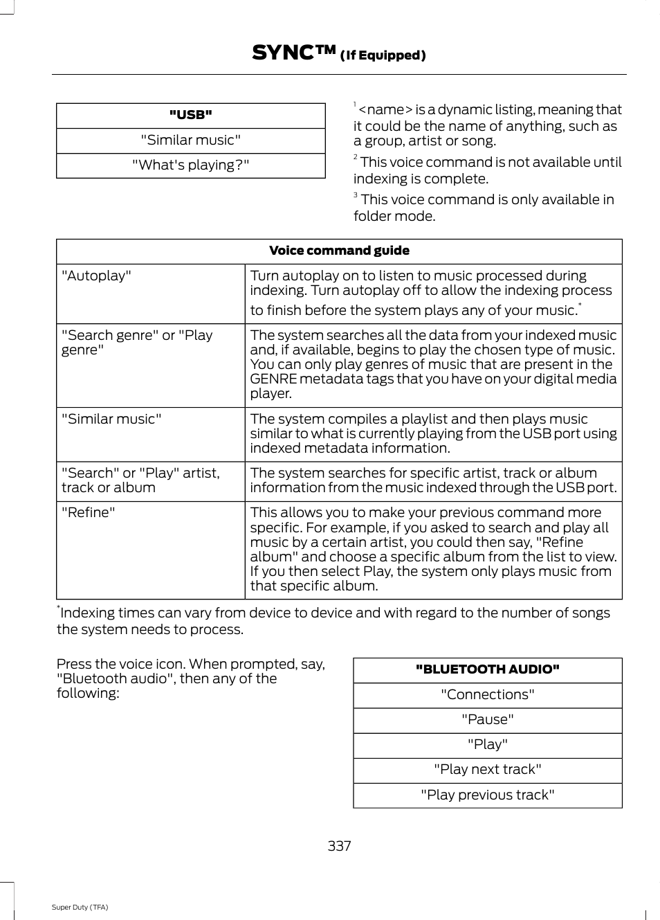 Sync | FORD 2014 F-550 v.3 User Manual | Page 340 / 460