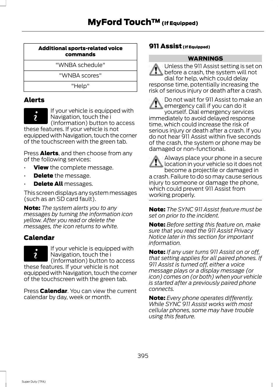 Myford touch | FORD 2014 F-550 v.3 User Manual | Page 398 / 460