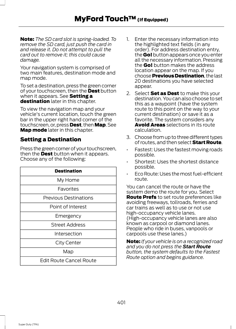 Myford touch | FORD 2014 F-550 v.3 User Manual | Page 404 / 460