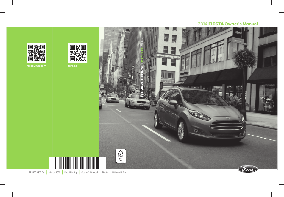 FORD 2014 Fiesta v.1 User Manual | 396 pages