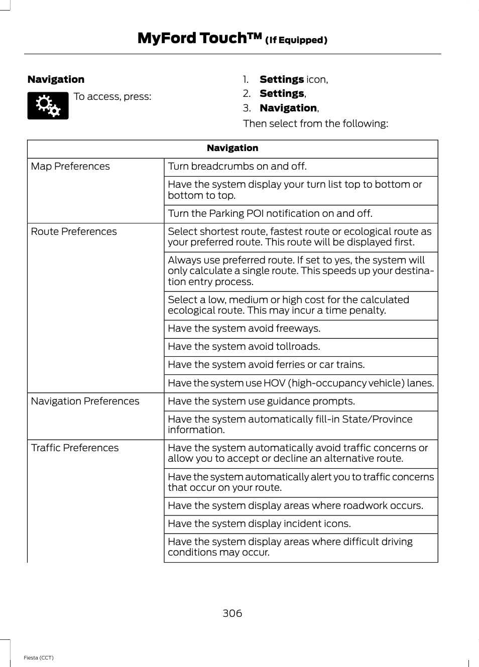 Myford touch | FORD 2014 Fiesta v.1 User Manual | Page 309 / 396