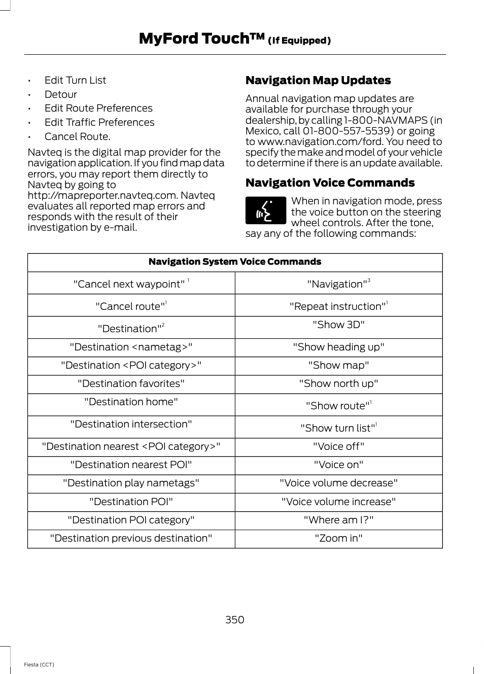 Myford touch | FORD 2014 Fiesta v.1 User Manual | Page 353 / 396