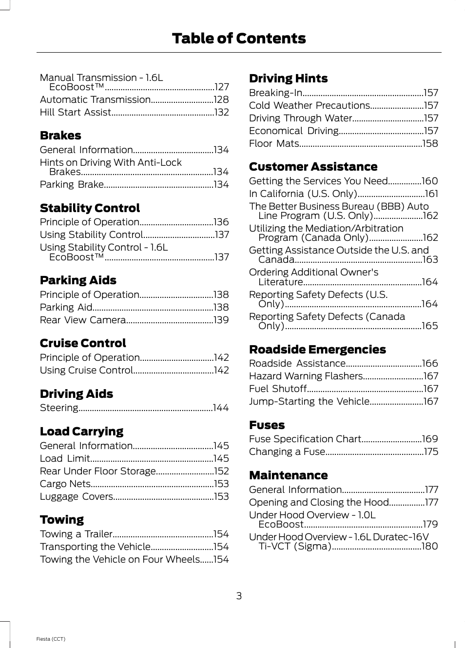 FORD 2014 Fiesta v.1 User Manual | Page 6 / 396