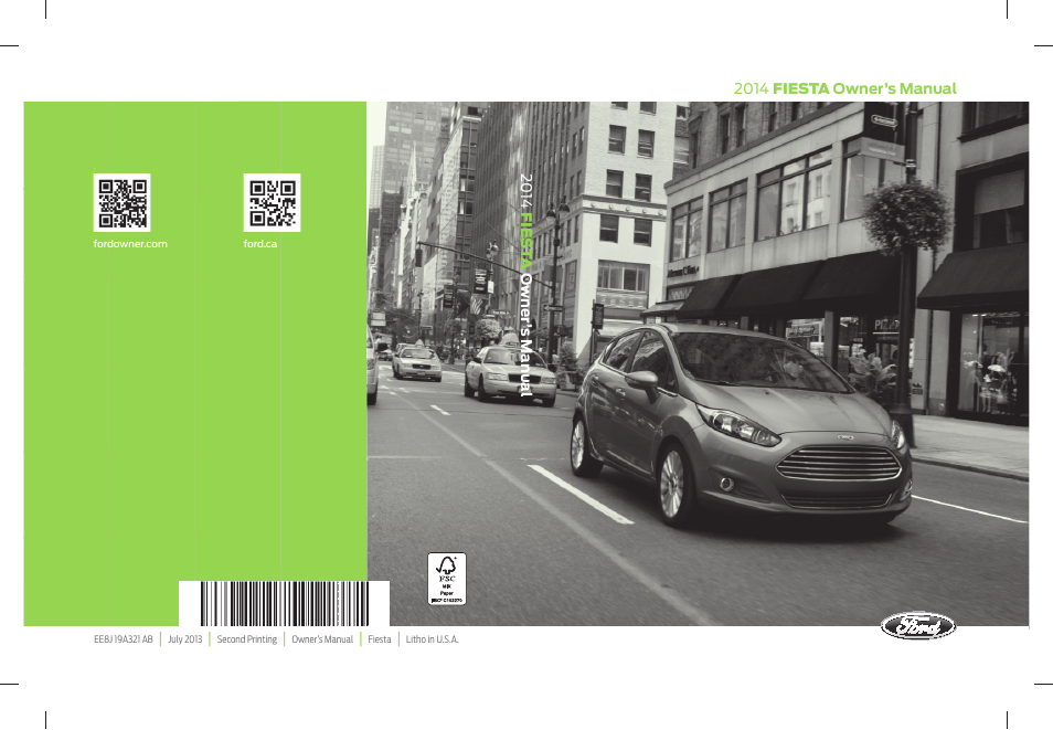 FORD 2014 Fiesta v.2 User Manual | 398 pages