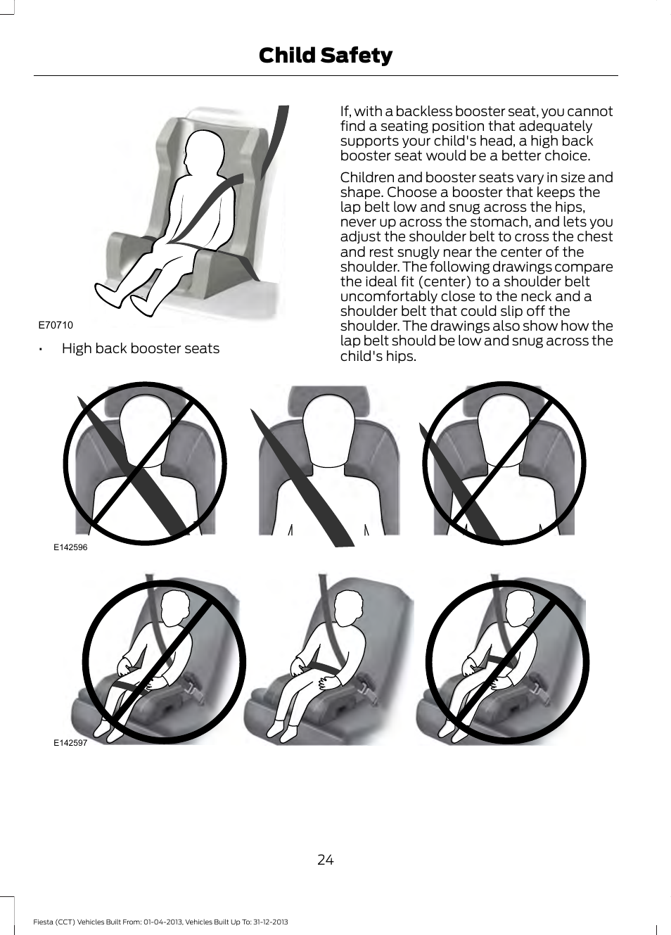 Child safety | FORD 2014 Fiesta v.2 User Manual | Page 27 / 398