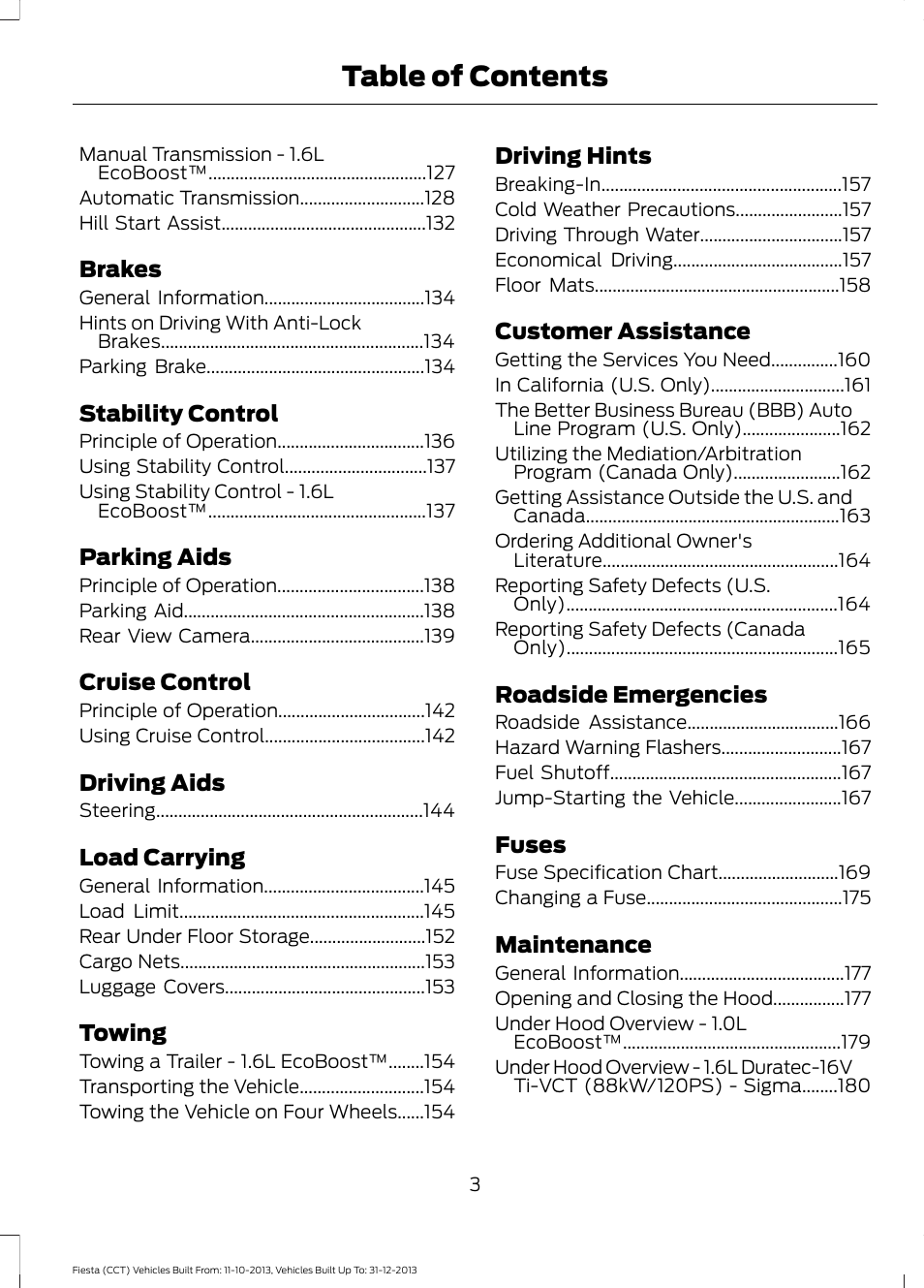 FORD 2014 Fiesta v.3 User Manual | Page 6 / 400