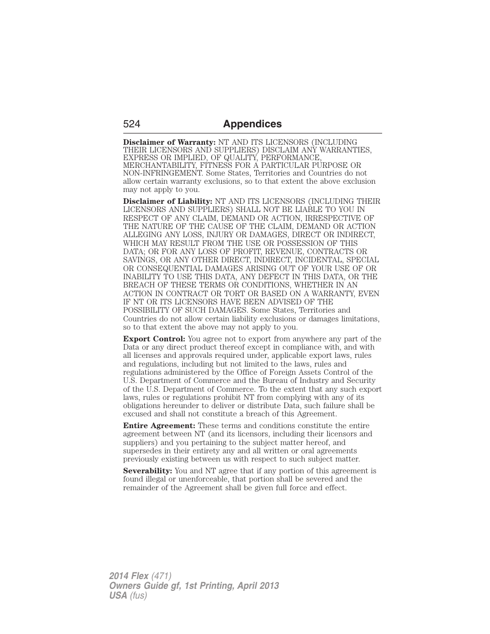 FORD 2014 Flex v.1 User Manual | Page 525 / 554