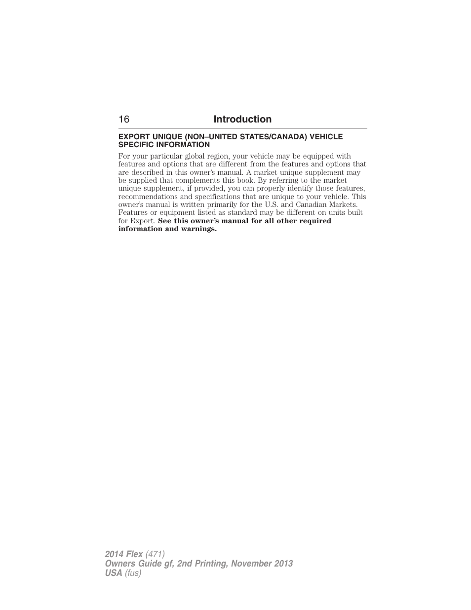 FORD 2014 Flex v.2 User Manual | Page 17 / 555