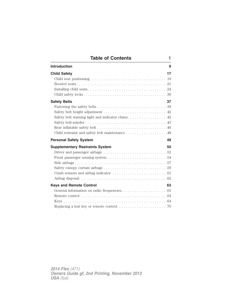 FORD 2014 Flex v.2 User Manual | Page 2 / 555