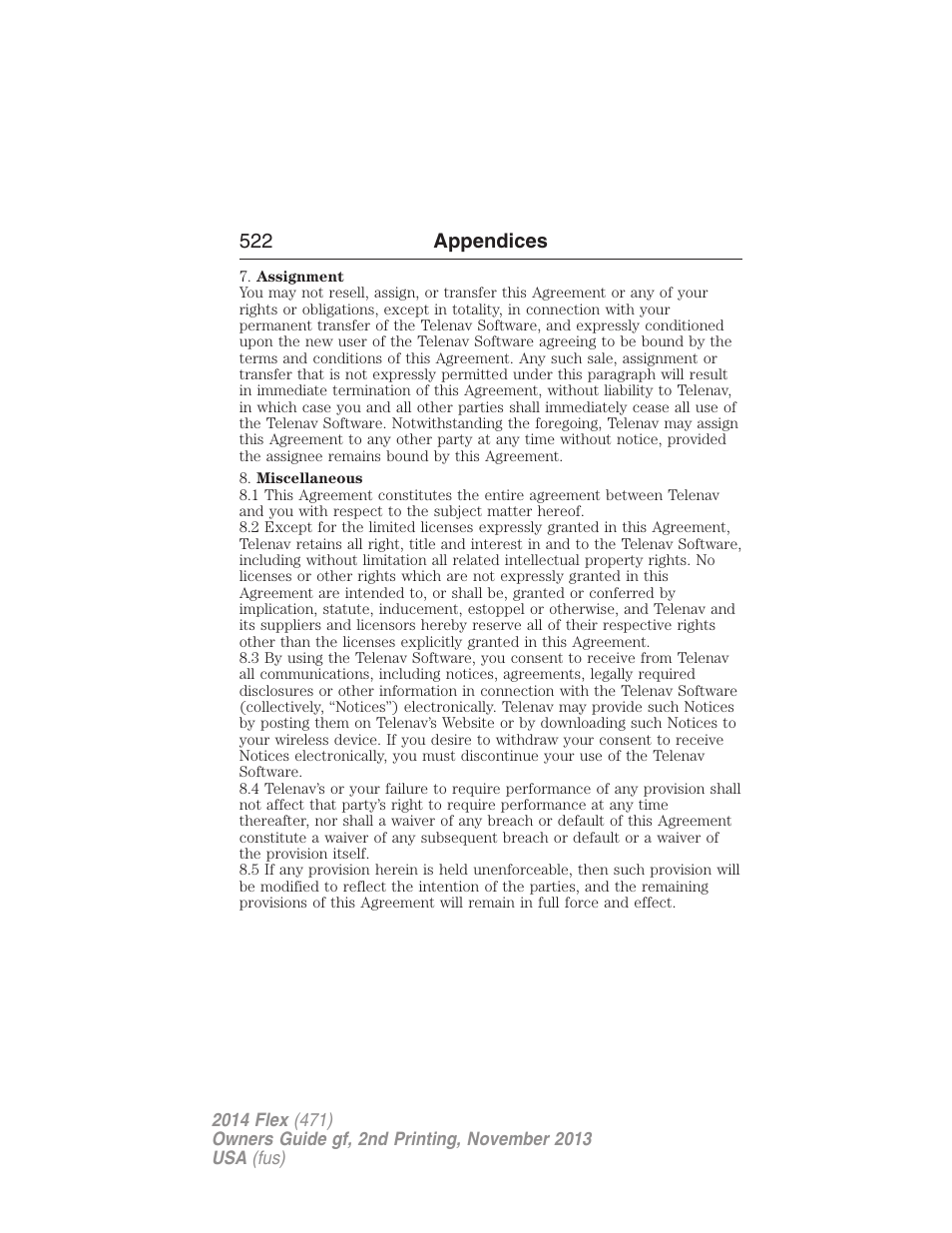 FORD 2014 Flex v.2 User Manual | Page 523 / 555