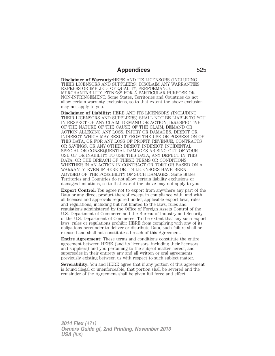 FORD 2014 Flex v.2 User Manual | Page 526 / 555