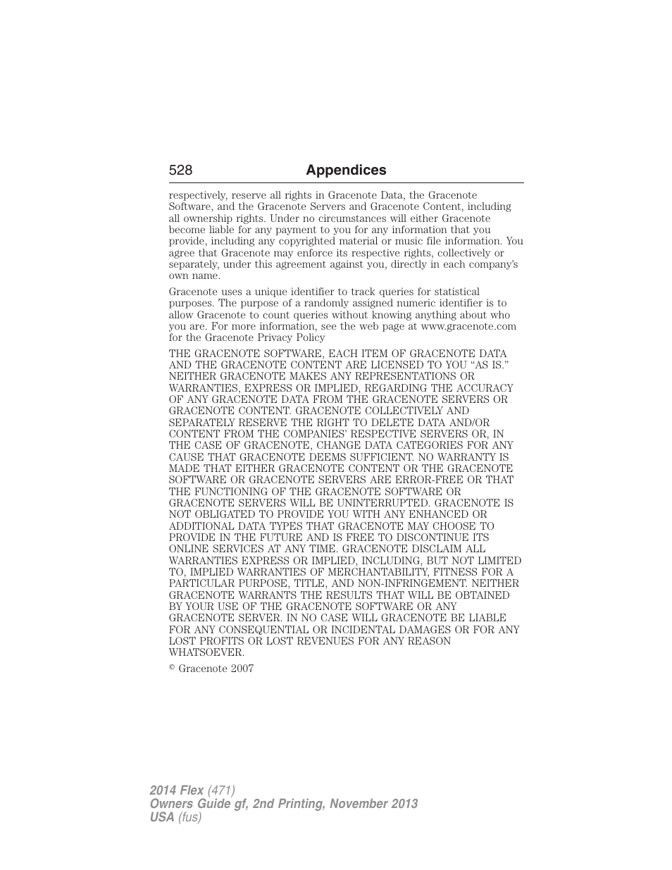 FORD 2014 Flex v.2 User Manual | Page 529 / 555