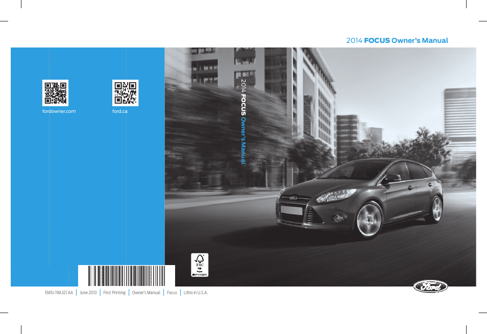 FORD 2014 Focus v.1 User Manual | 492 pages