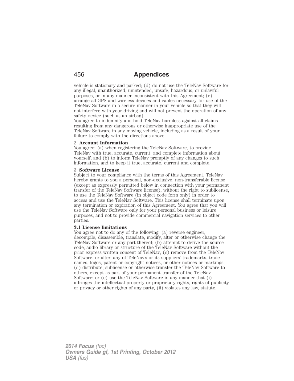 FORD 2014 Focus v.1 User Manual | Page 457 / 492