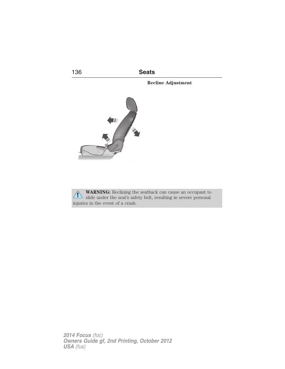 FORD 2014 Focus v.2 User Manual | Page 137 / 488