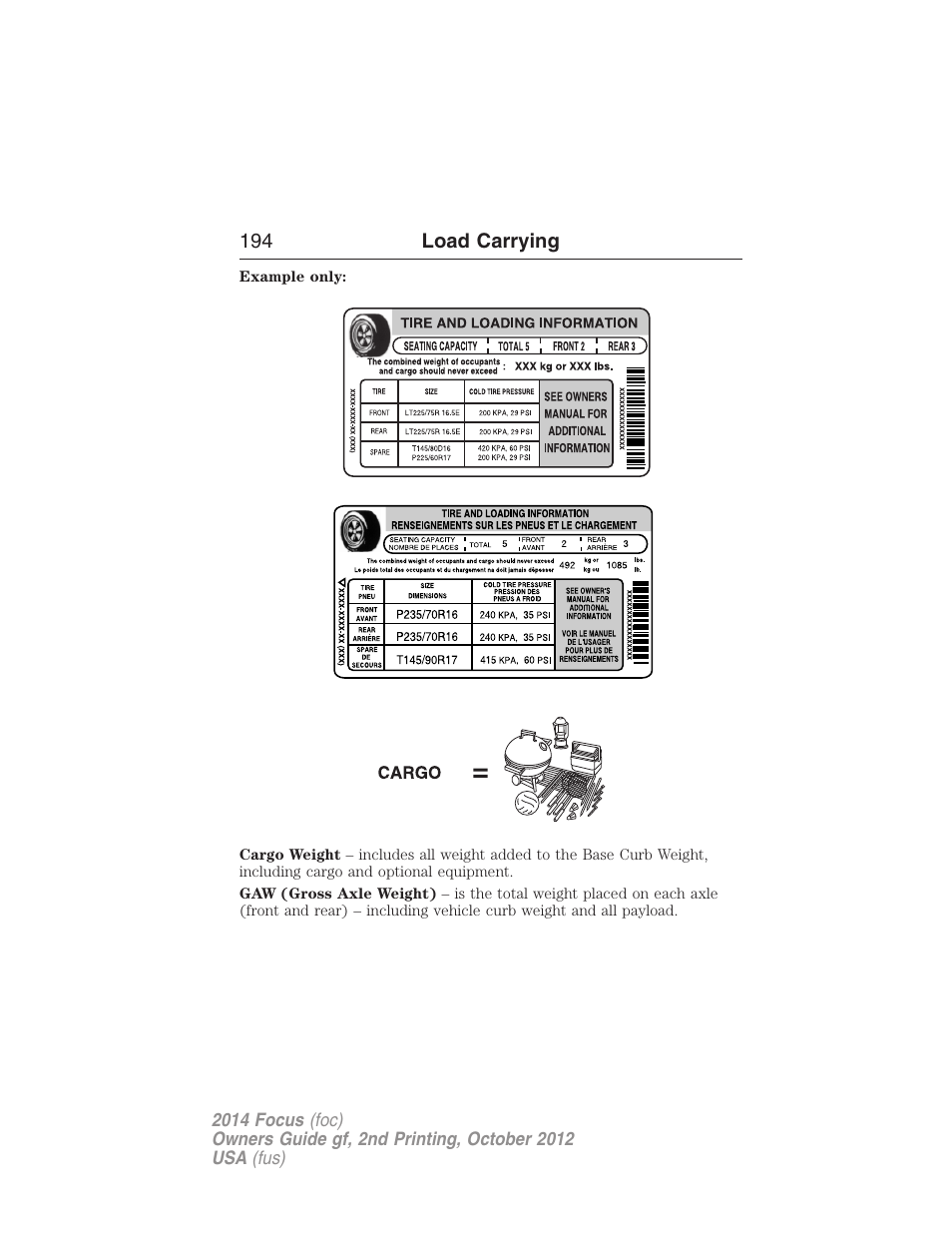 FORD 2014 Focus v.2 User Manual | Page 195 / 488