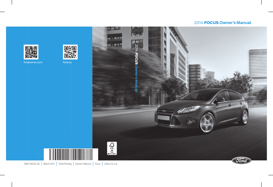FORD 2014 Focus v.3 User Manual | 494 pages