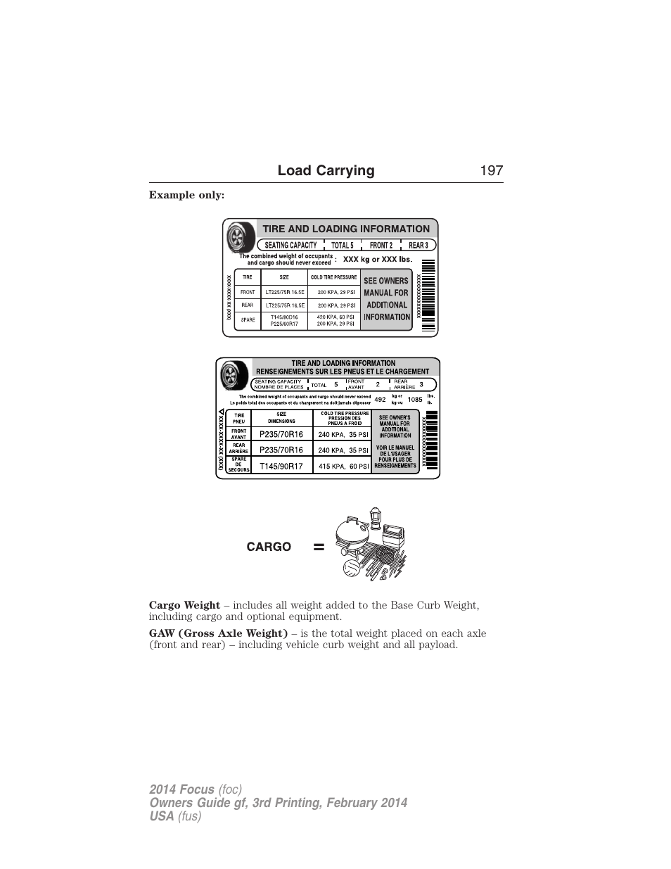 FORD 2014 Focus v.3 User Manual | Page 198 / 494