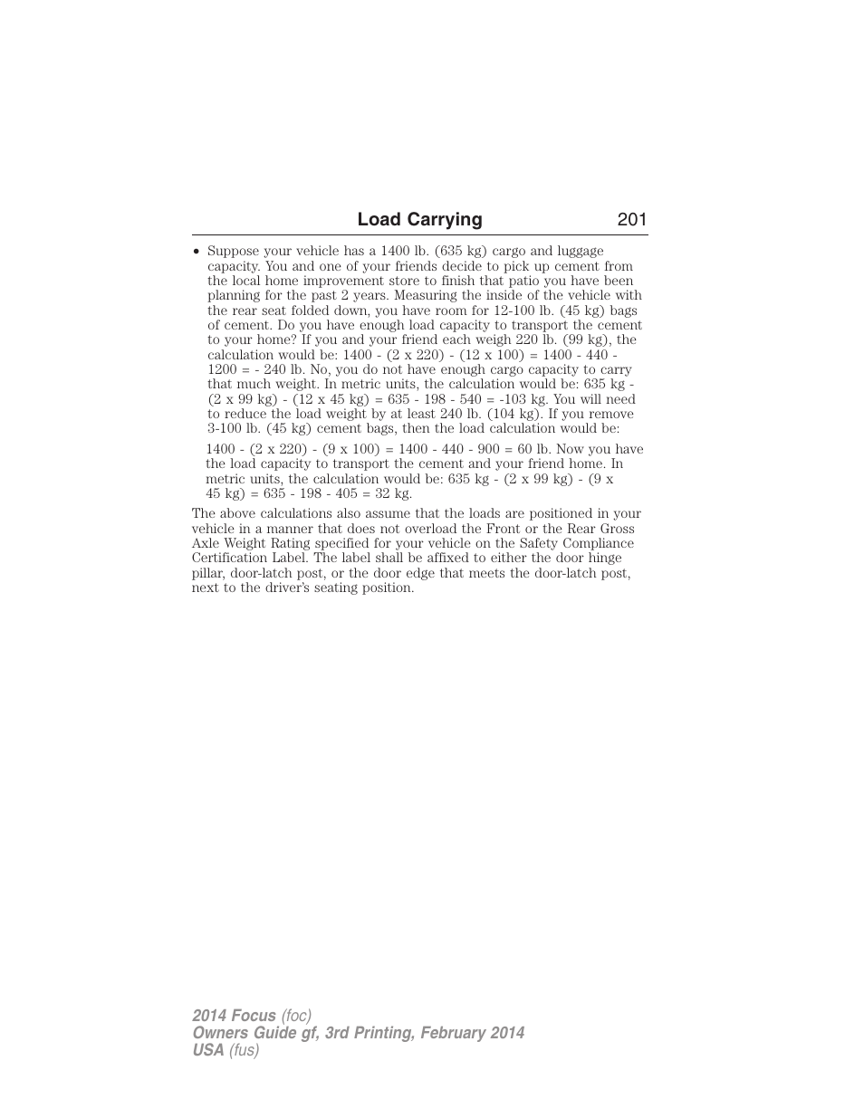 FORD 2014 Focus v.3 User Manual | Page 202 / 494