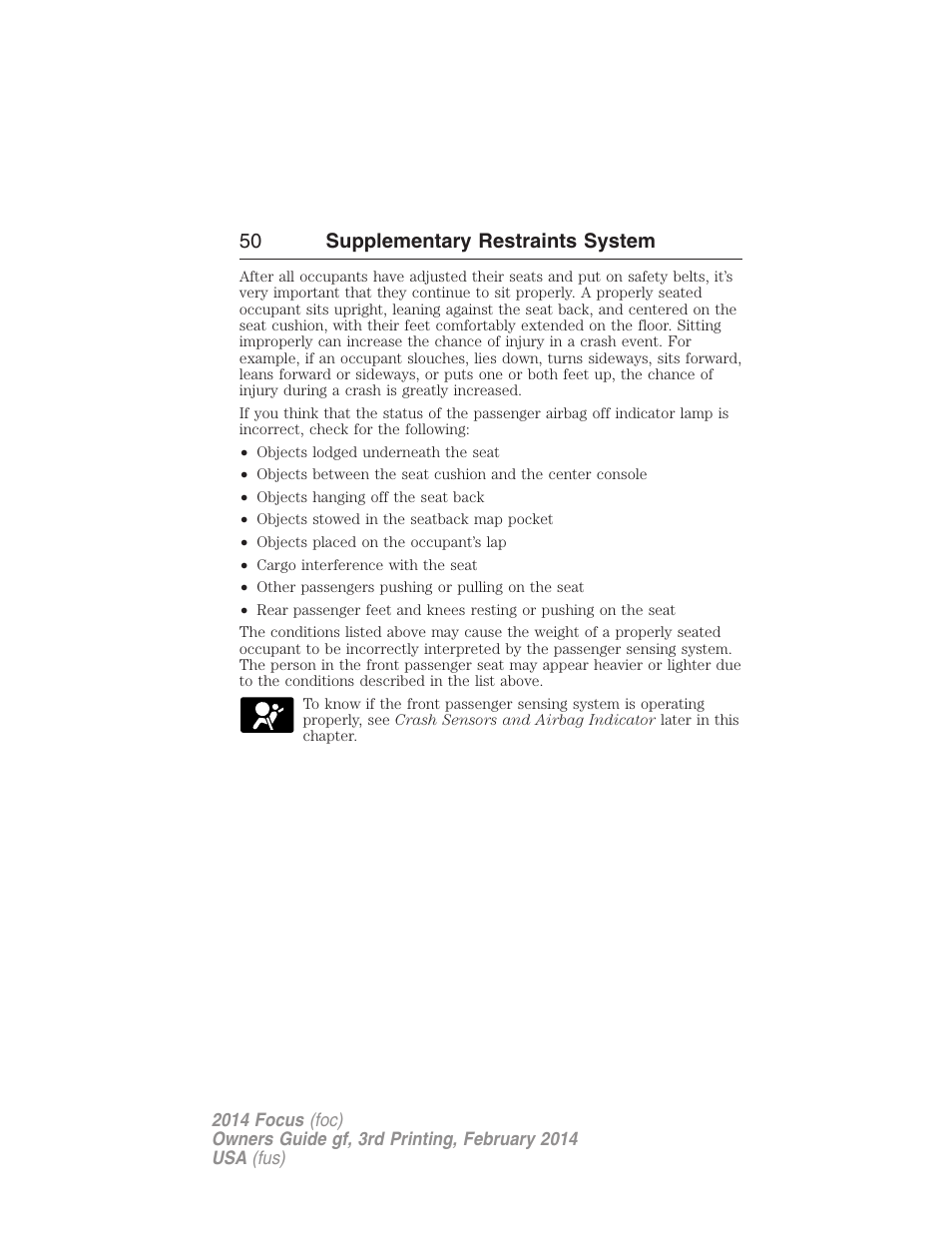FORD 2014 Focus v.3 User Manual | Page 51 / 494