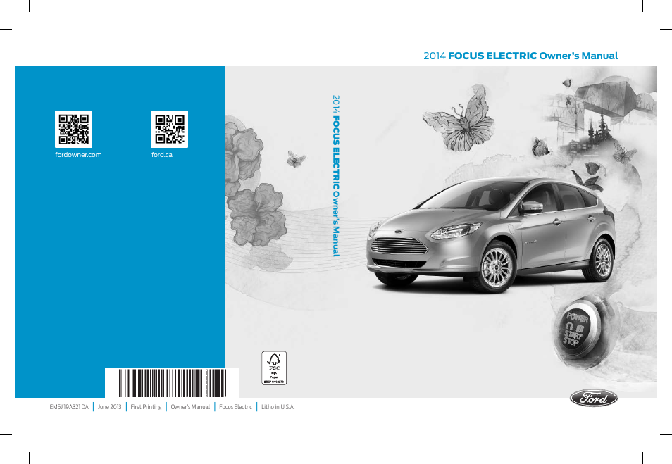 FORD 2014 Focus Electric User Manual | 403 pages