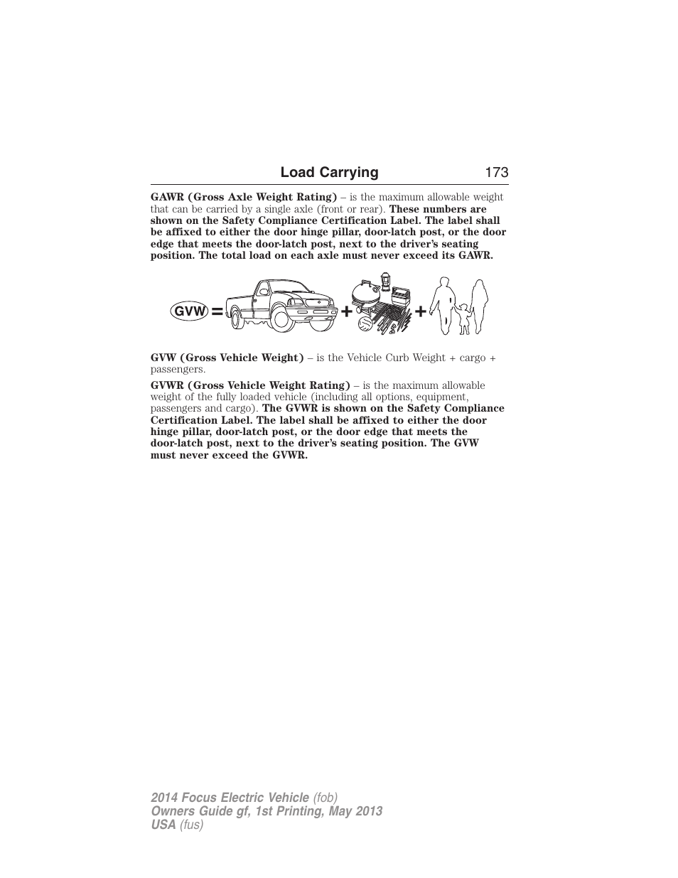 FORD 2014 Focus Electric User Manual | Page 174 / 403