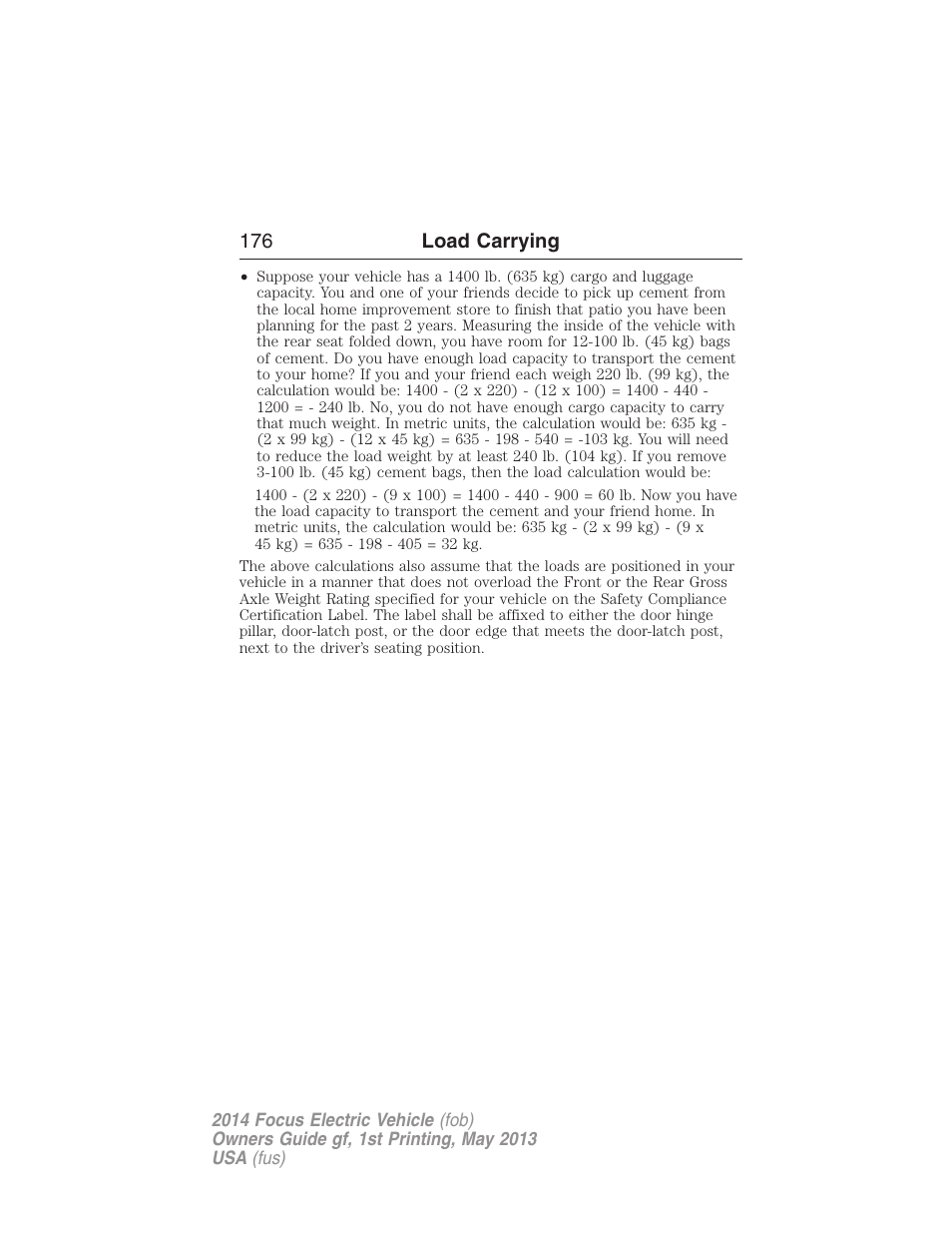 FORD 2014 Focus Electric User Manual | Page 177 / 403