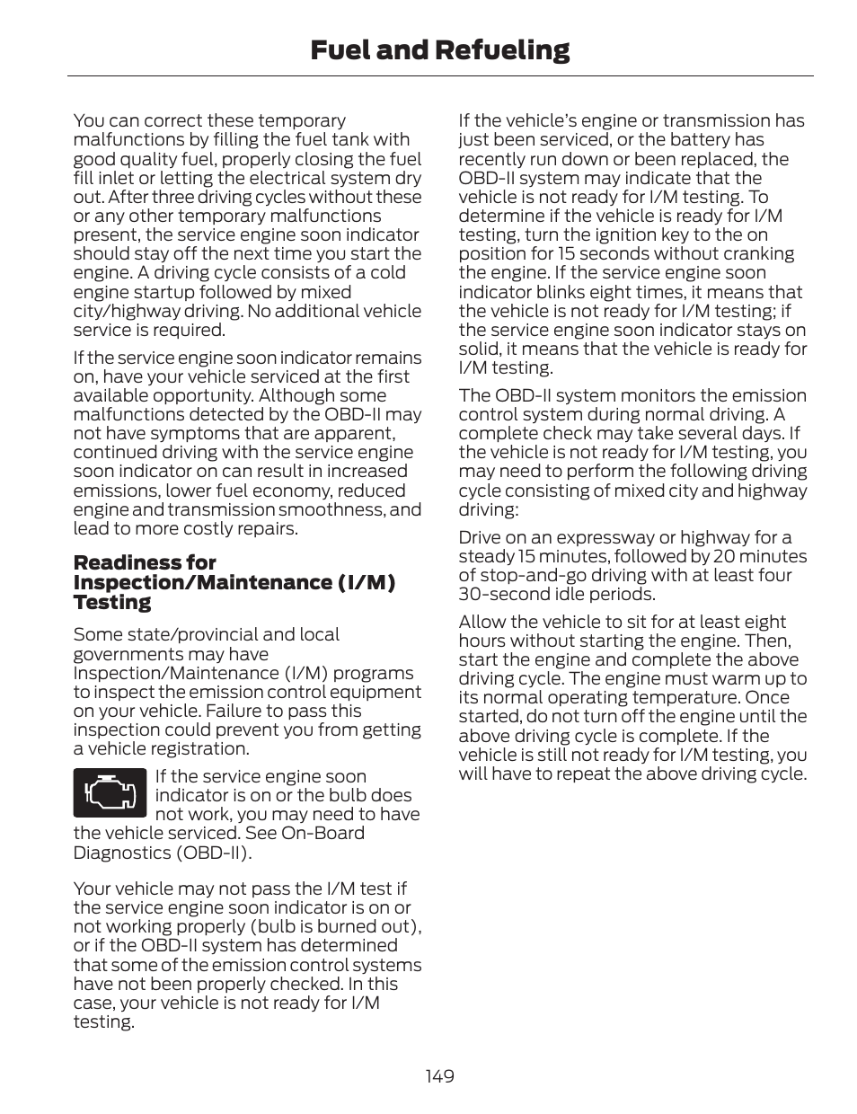 Fuel and refueling | FORD 2014 Fusion v.1 User Manual | Page 152 / 457