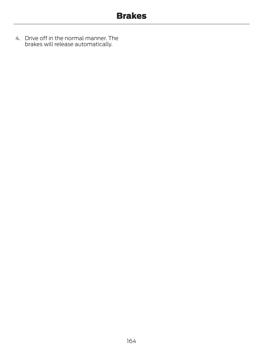 Brakes | FORD 2014 Fusion v.1 User Manual | Page 167 / 457
