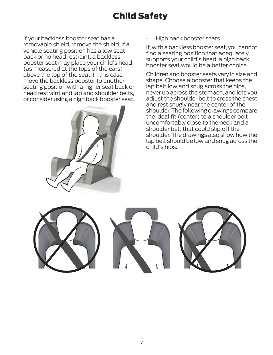 Child safety | FORD 2014 Fusion v.1 User Manual | Page 20 / 457