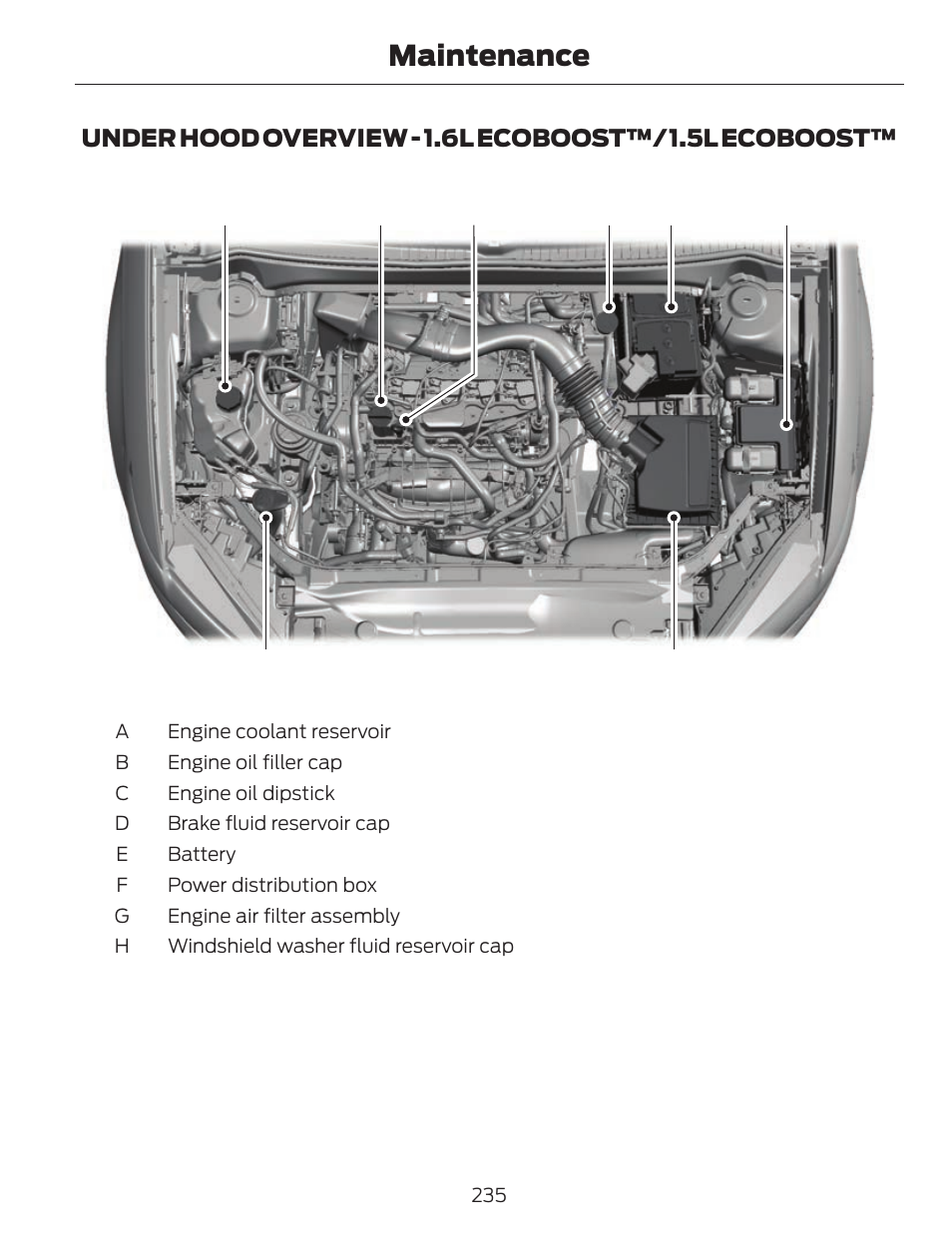 Maintenance | FORD 2014 Fusion v.1 User Manual | Page 238 / 457