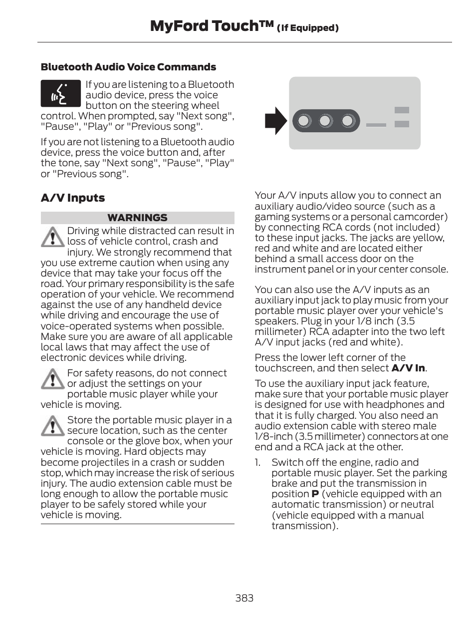 Myford touch | FORD 2014 Fusion v.1 User Manual | Page 386 / 457