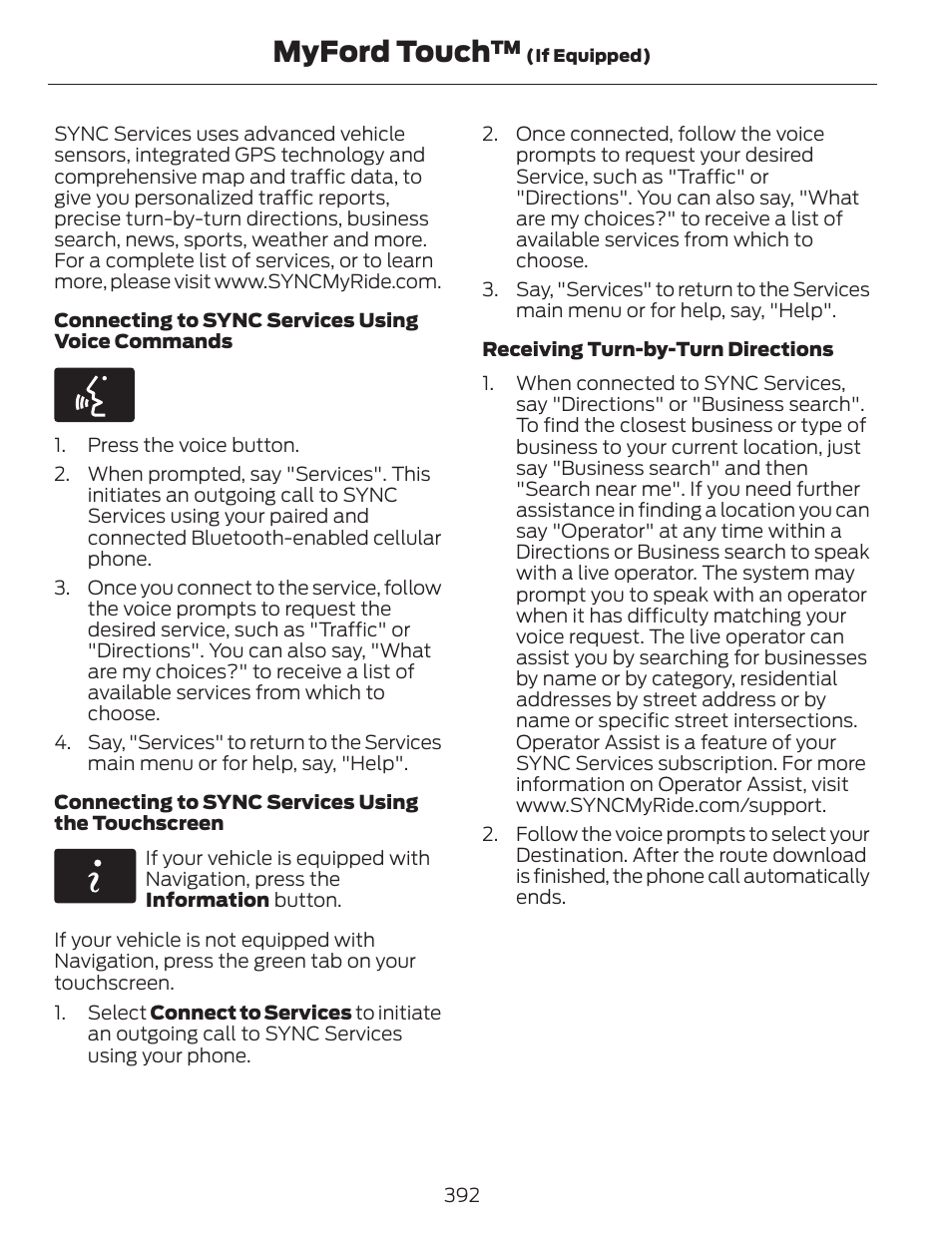 Myford touch | FORD 2014 Fusion v.1 User Manual | Page 395 / 457