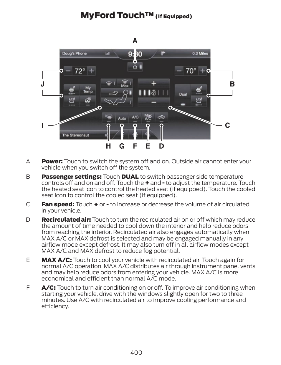 Myford touch | FORD 2014 Fusion v.1 User Manual | Page 403 / 457