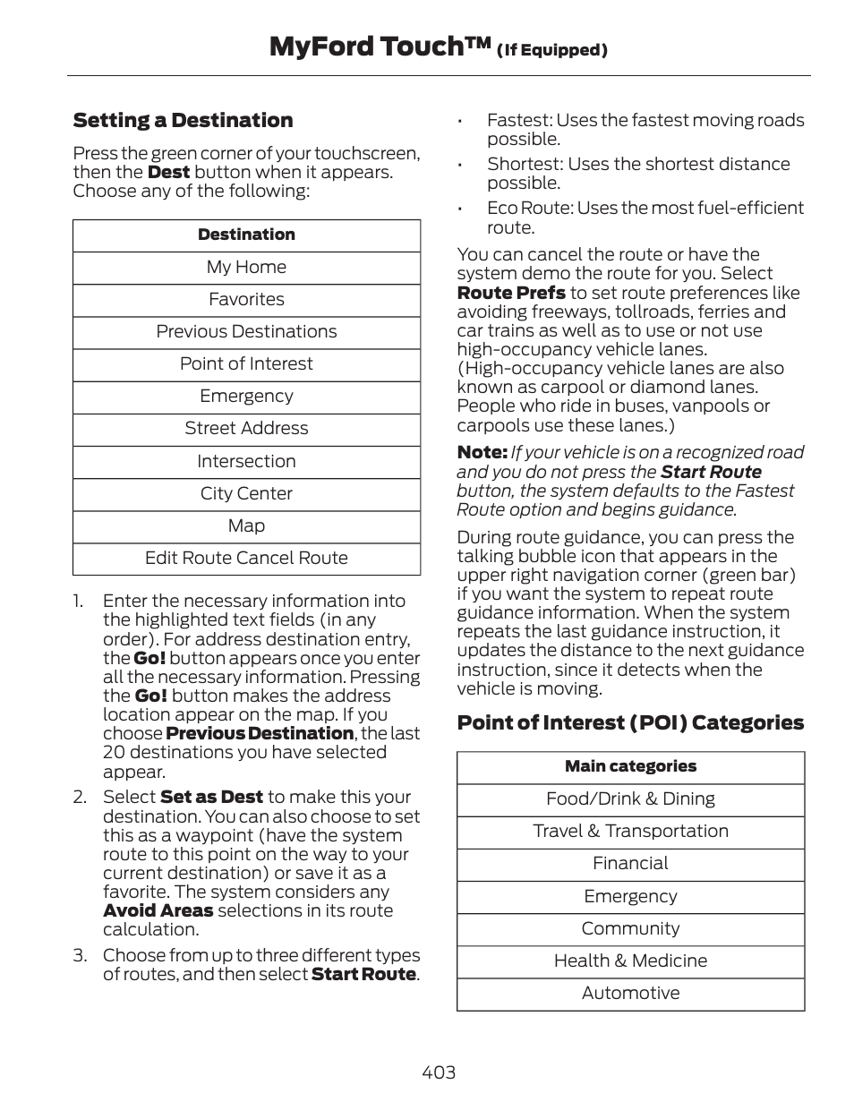 Myford touch | FORD 2014 Fusion v.1 User Manual | Page 406 / 457