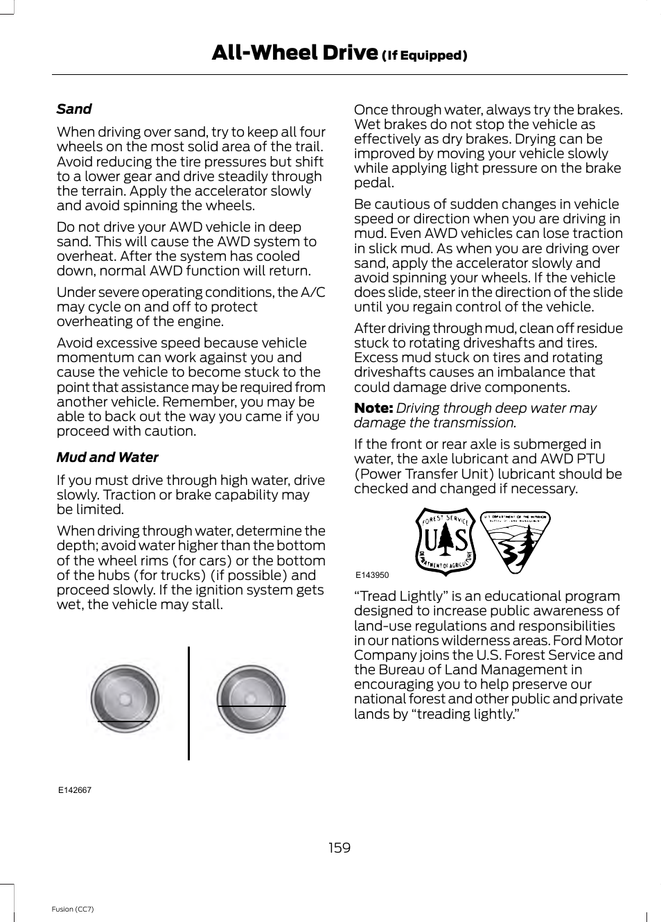 All-wheel drive | FORD 2014 Fusion v.2 User Manual | Page 161 / 453