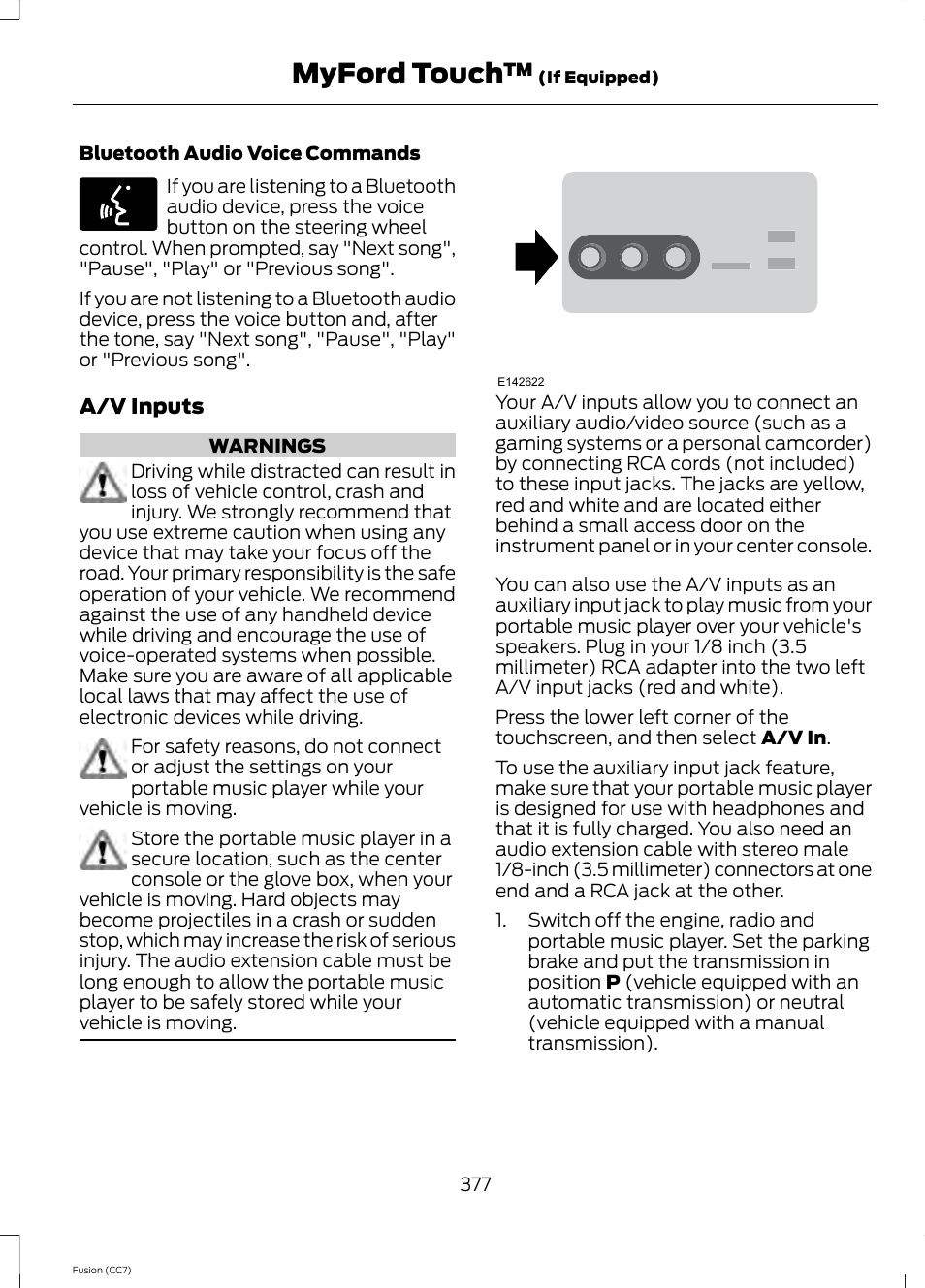 Myford touch | FORD 2014 Fusion v.2 User Manual | Page 379 / 453