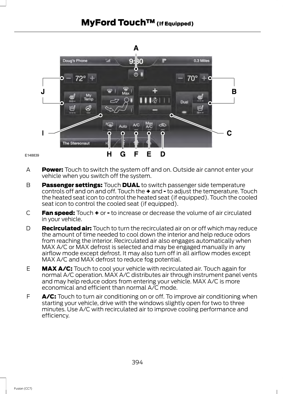 Myford touch | FORD 2014 Fusion v.2 User Manual | Page 396 / 453