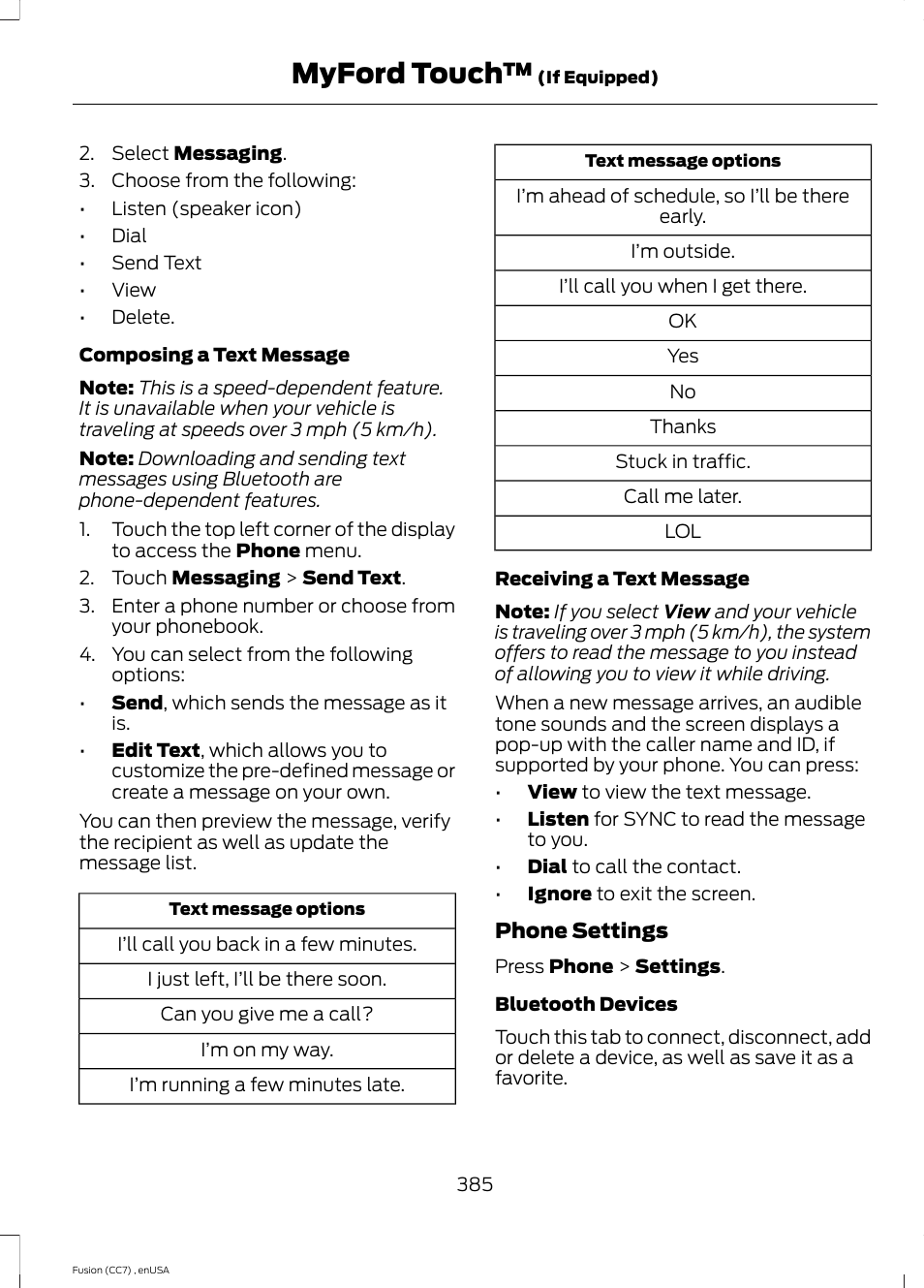 Myford touch | FORD 2014 Fusion v.3 User Manual | Page 388 / 458