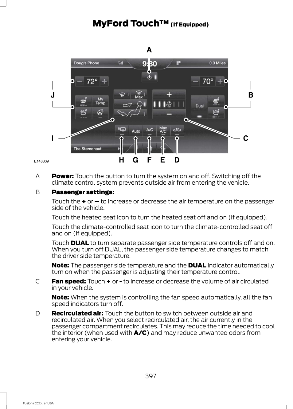 Myford touch | FORD 2014 Fusion v.3 User Manual | Page 400 / 458