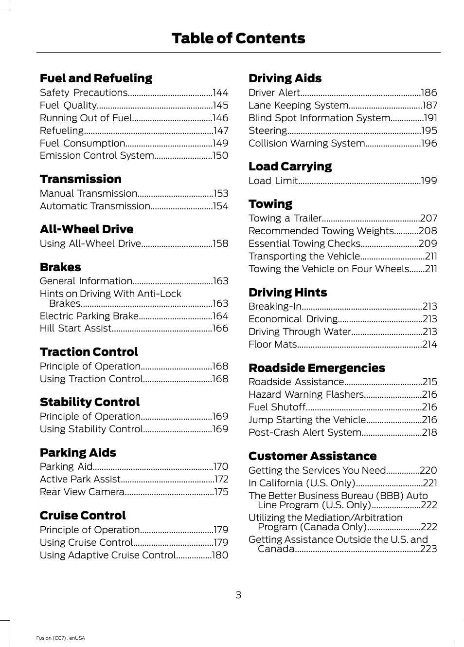 FORD 2014 Fusion v.3 User Manual | Page 6 / 458