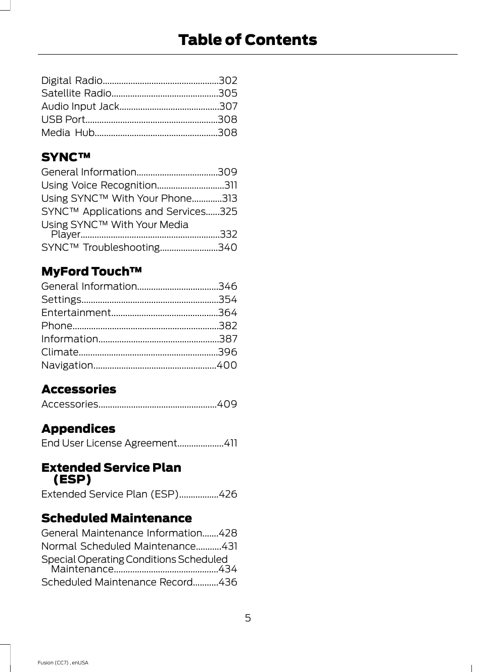 FORD 2014 Fusion v.3 User Manual | Page 8 / 458