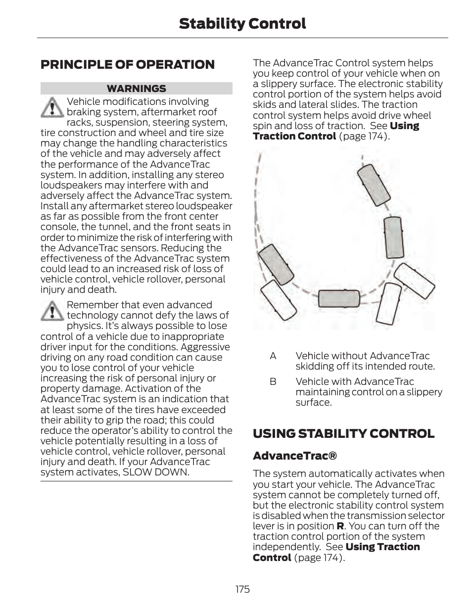 Stability control | FORD 2014 Fusion Hybrid v.1 User Manual | Page 178 / 473