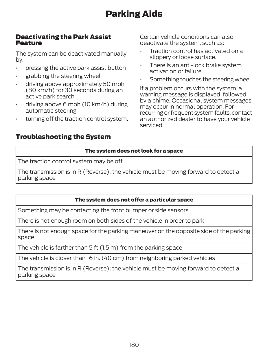 Parking aids | FORD 2014 Fusion Hybrid v.1 User Manual | Page 183 / 473