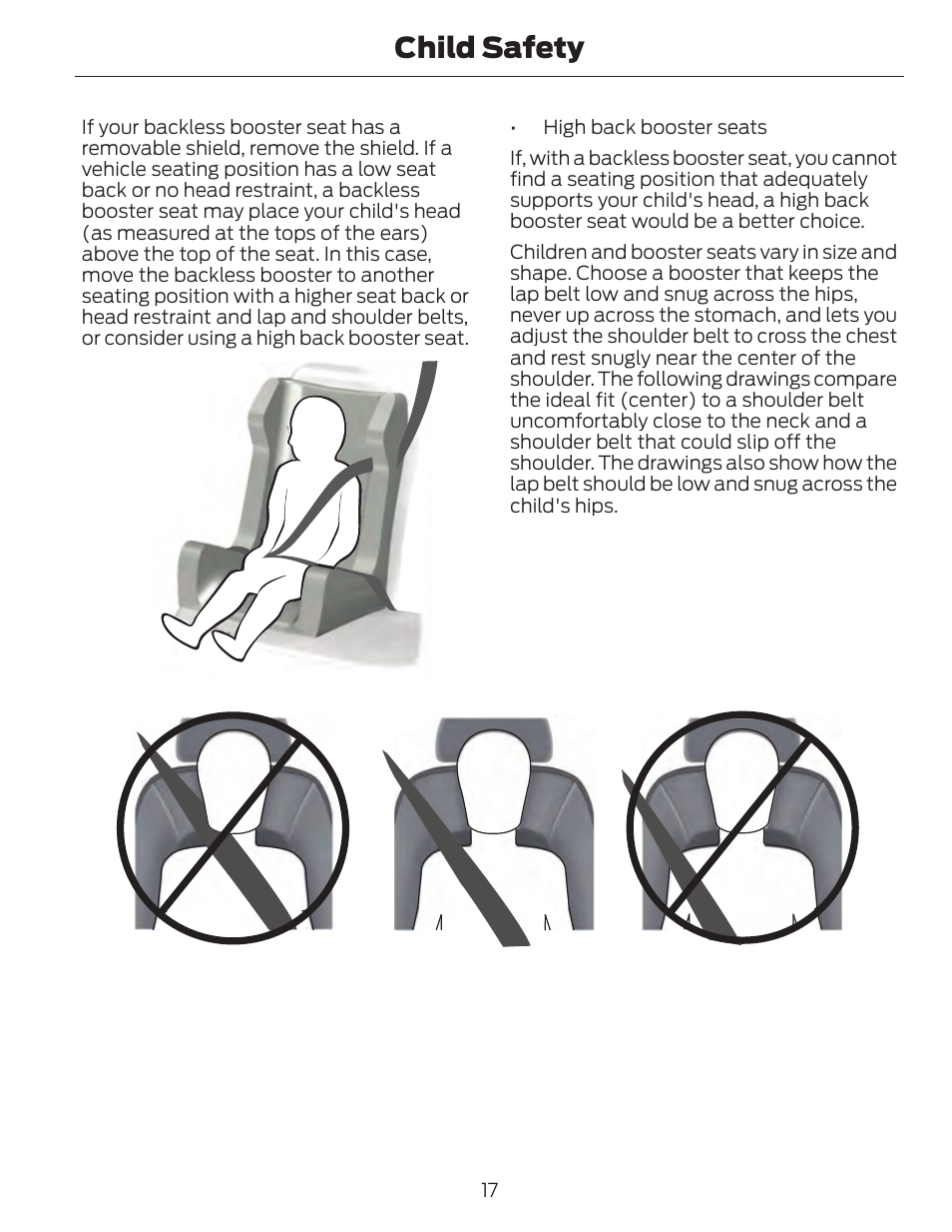 Child safety | FORD 2014 Fusion Hybrid v.1 User Manual | Page 20 / 473