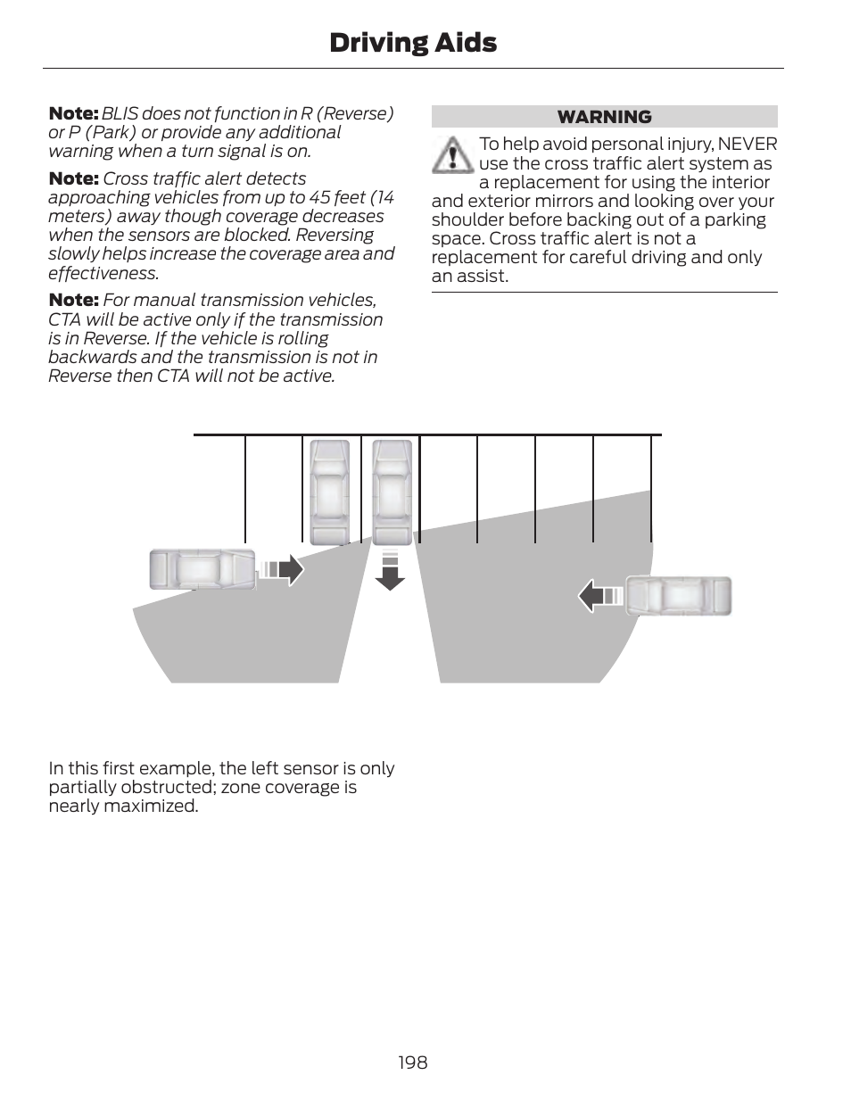 Driving aids | FORD 2014 Fusion Hybrid v.1 User Manual | Page 201 / 473