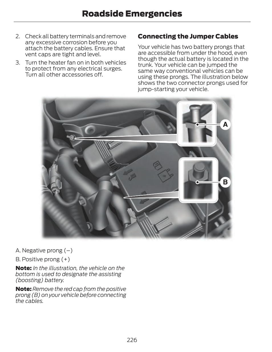 Roadside emergencies | FORD 2014 Fusion Hybrid v.1 User Manual | Page 229 / 473