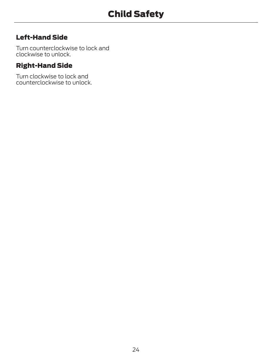 Child safety | FORD 2014 Fusion Hybrid v.1 User Manual | Page 27 / 473
