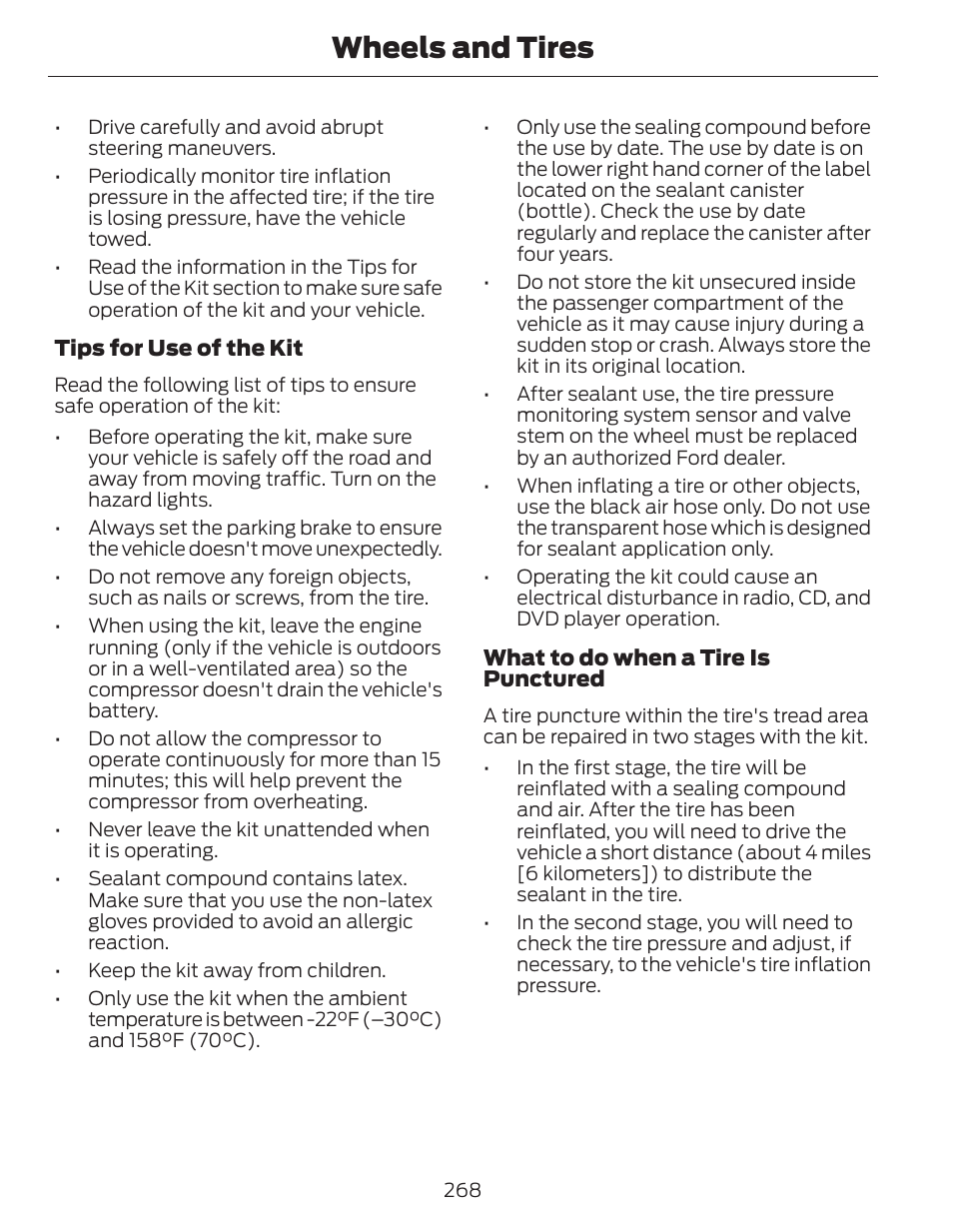 Wheels and tires | FORD 2014 Fusion Hybrid v.1 User Manual | Page 271 / 473